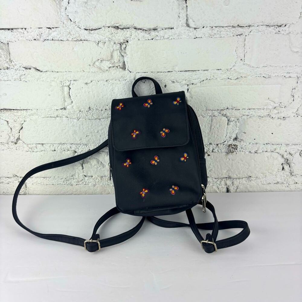 Vintage Y2K Butterfly Embroidered Mini Backpack